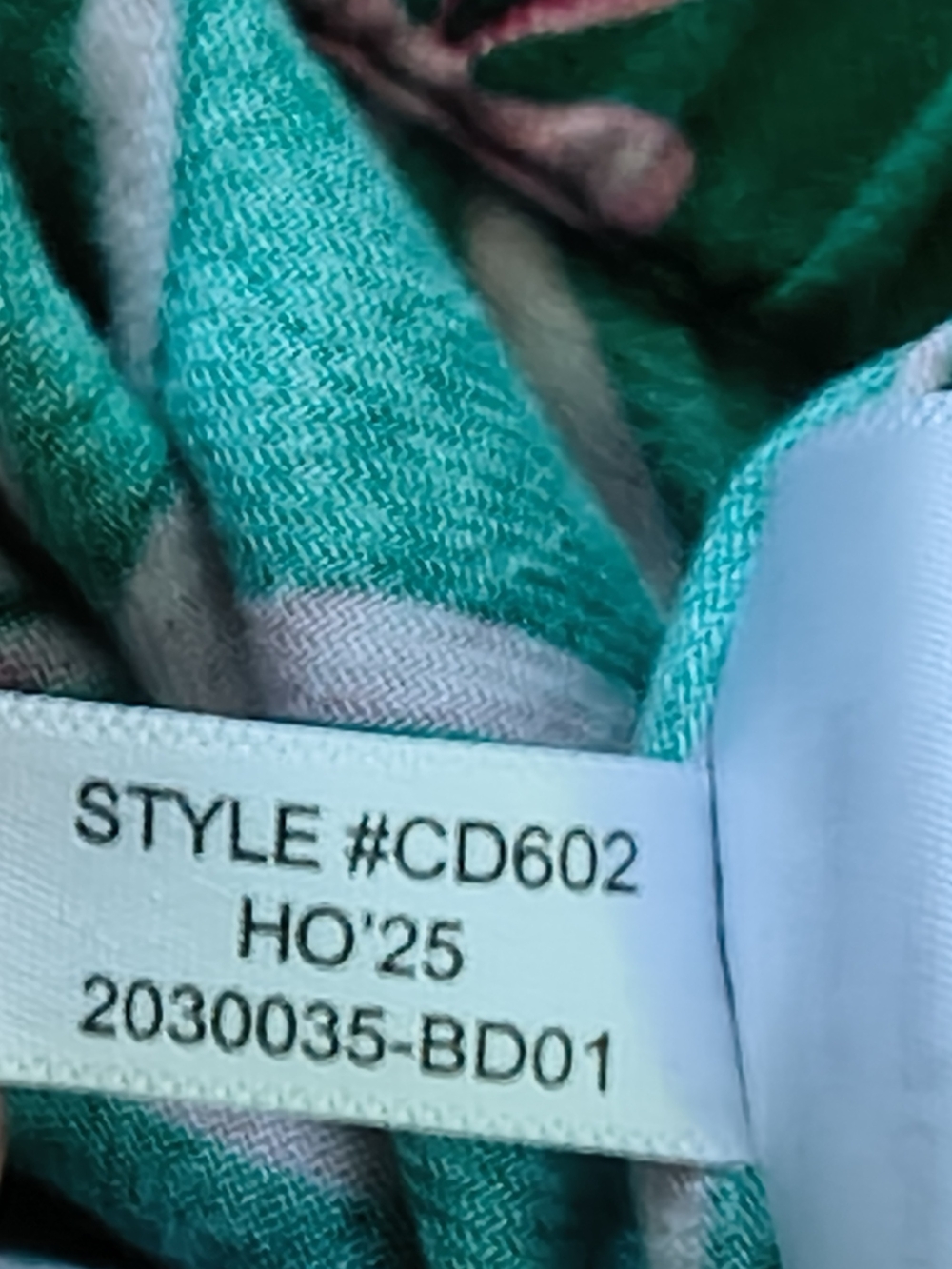 J. Crew Green and Pink Printed Pajama Pants - Picture 10 of 10